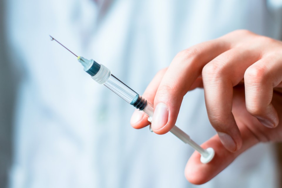 needle syringe stock