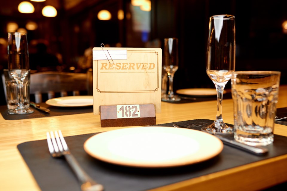 restaurant reservation stock