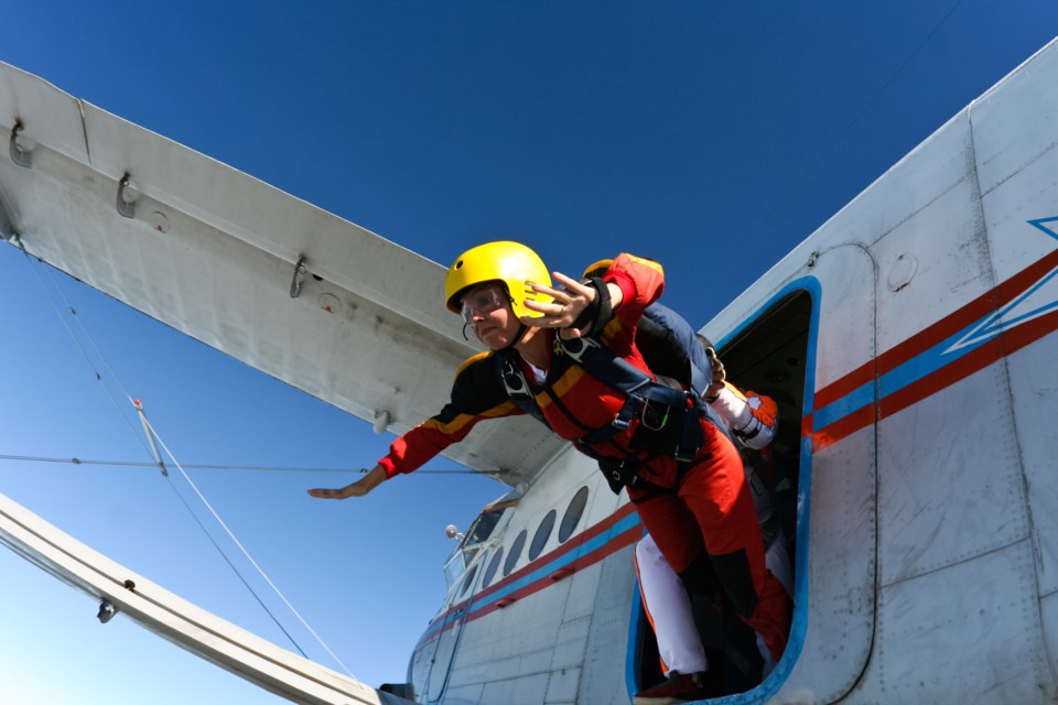 skydiving