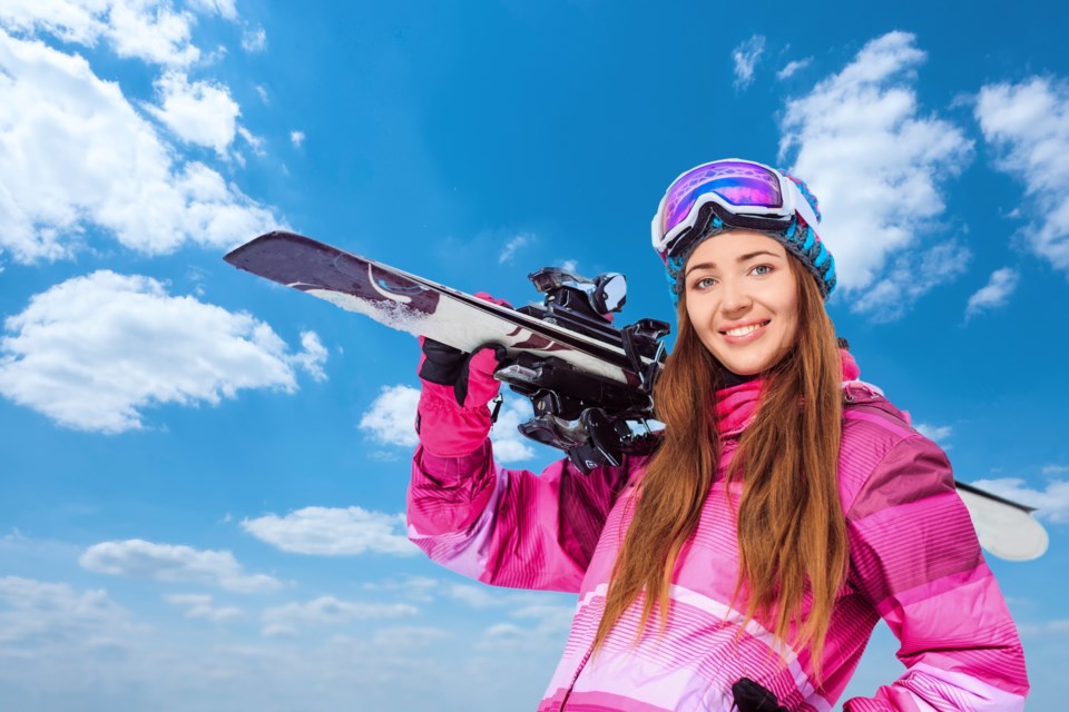 SnowboardingWoman
