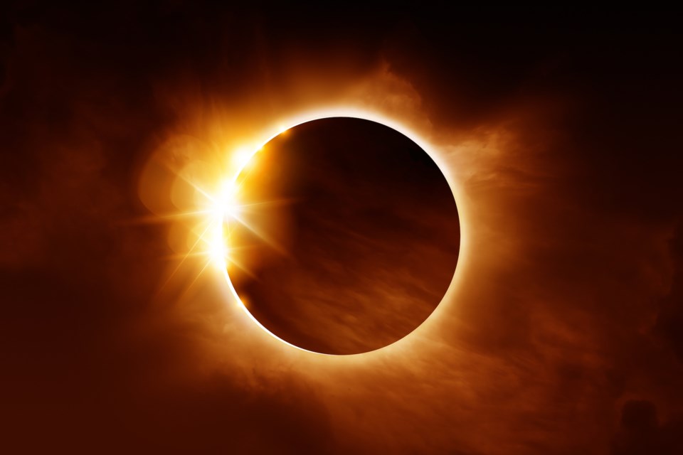 BEYOND LOCAL Solar eclipses result from a fantastic celestial