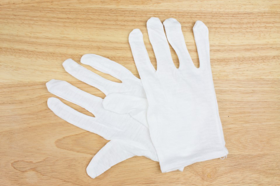 white gloves