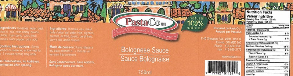 PastaCo Bolognese Sauce