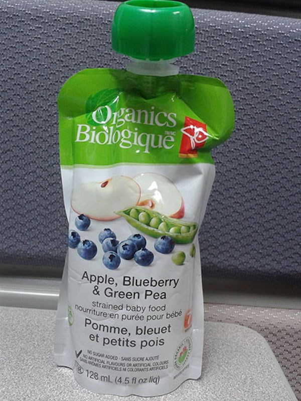 recall - PC Organics Apple Blueberry Green Pea