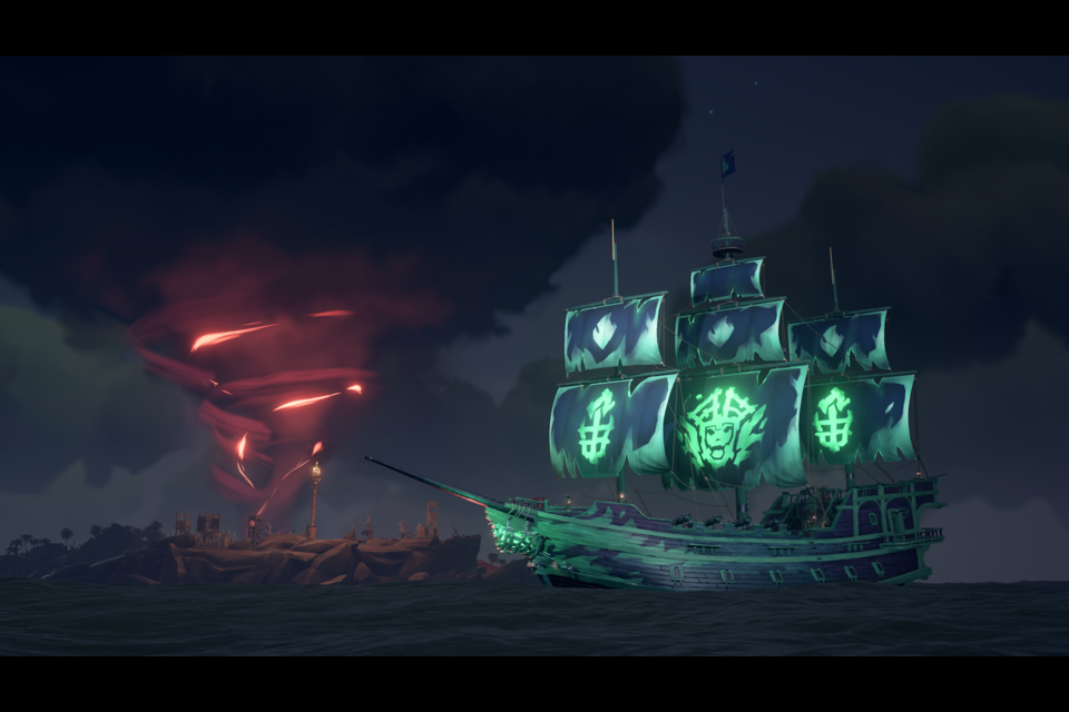 Previous generation games, such as Sea of Thieves, are receiving significant optimizations on current generation consoles thanks to faster storage drives. Image courtesy Microsoft