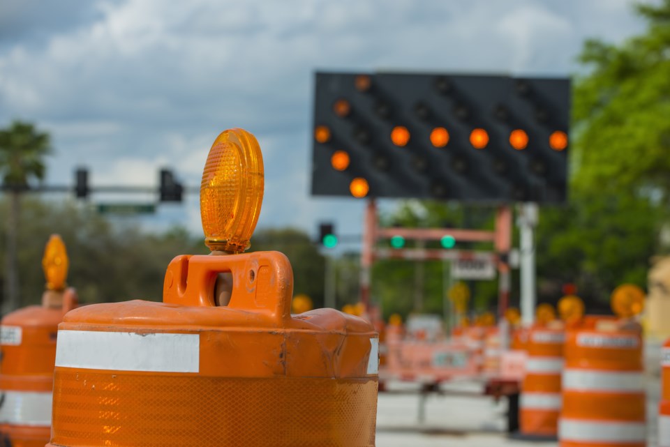 Road construction closure shutterstock