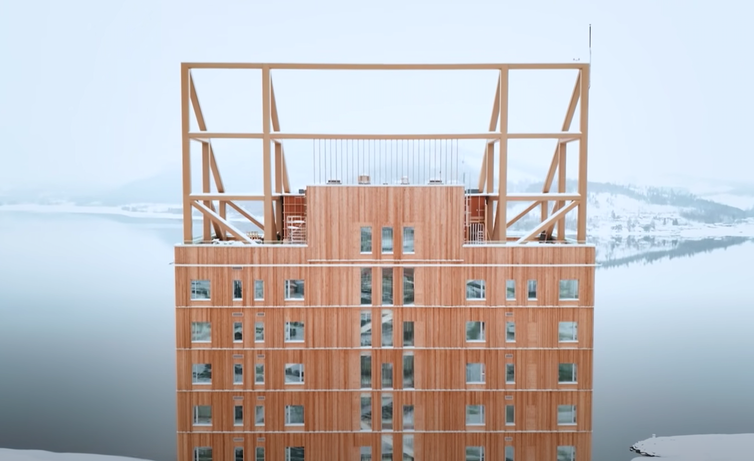 wooden skyscraper