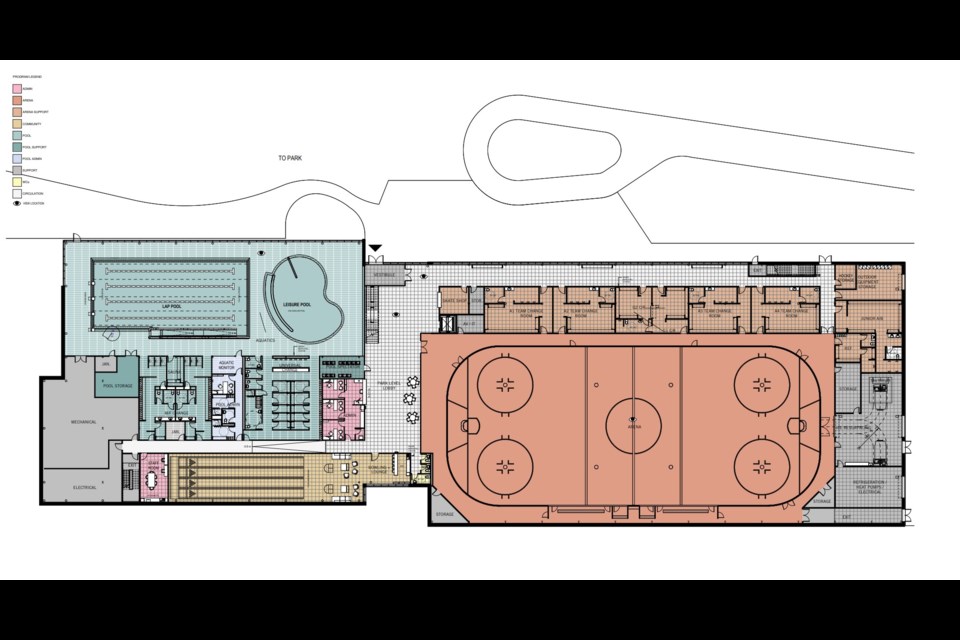 A hockey rink, a lap pool and a leisure pool are among the features planned for the Marathon Active Living Centre.
