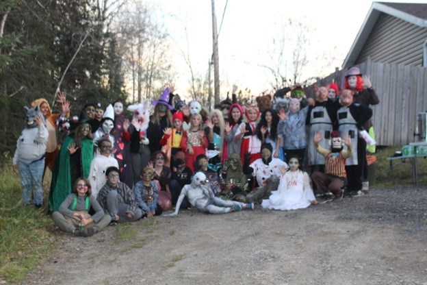 St. Edward Catholic School grade five class Halloween Trail fund raiser. (Superior North Catholic District School Board/Facebook)