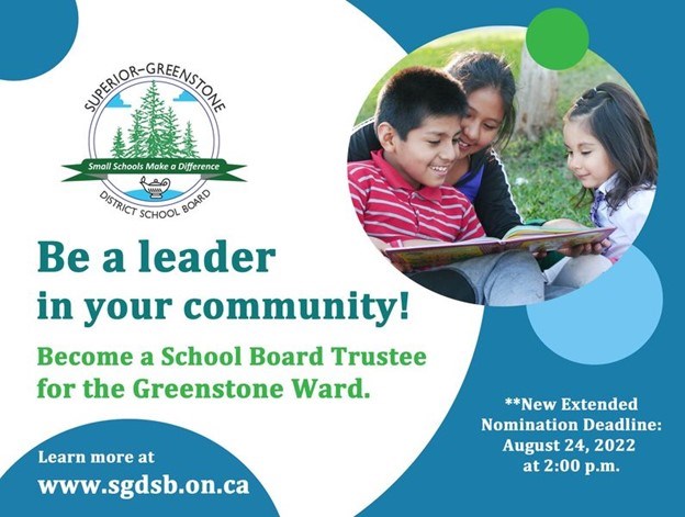 greenstone become a school board trustee