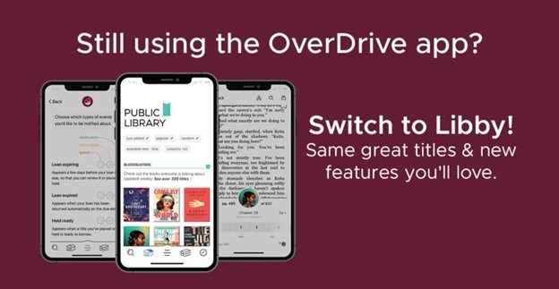 Red Rock Public Library adopts new LibbyOverDrive reading app.
www.facebook.com/redrockpubliclibrary.com