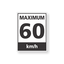 Speed limit sign 60km