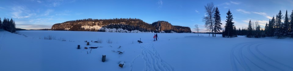 Tilly and Jess - Wolf Lake in Dorion