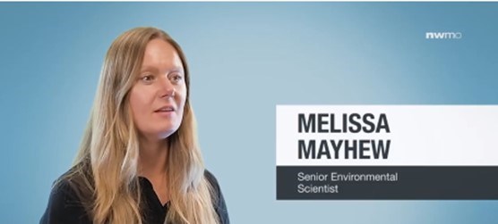Melissa Mayhew, NWMO's Senior Environmental Scientist
photo courtesy of Salima Virani