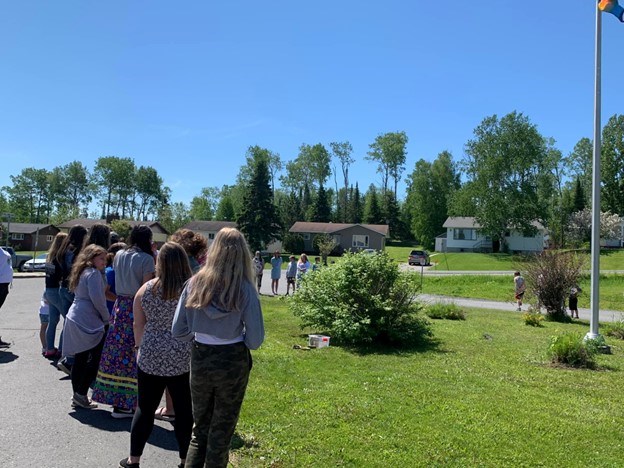 Grade 8 students from St. Edward Catholic School talk part in a “Water Walk”.
www.facebook.com/stedwardcathilocschool.com