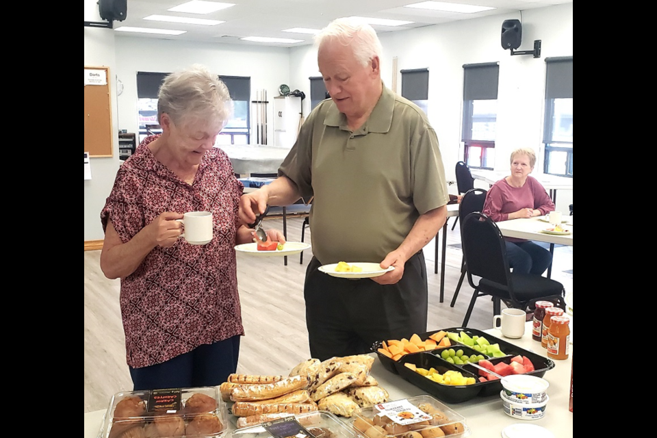 Mayor John MacEachern and his wif, Joan, at the Senior's Appreciation Tea