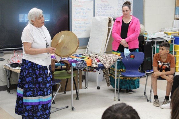 elder drums at st hilary school photo