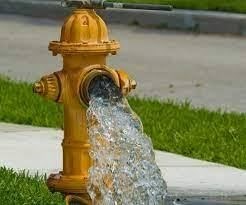 Red Rock conducting hydrant flushing.
file photo.