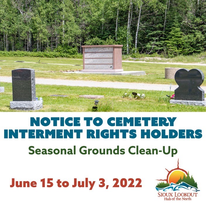 sioux lookout cemetery clean up photo1