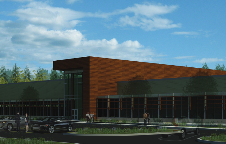 A rendering shows a potential design for a new recreation centre in Marathon. (FORM Studio Architects)