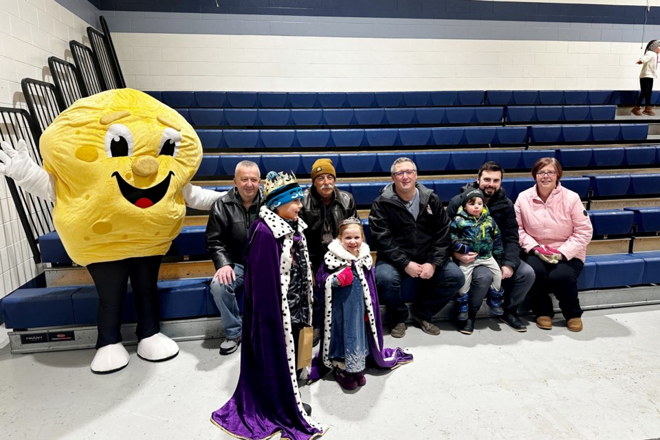 Winter Carnival Prince and Princess Brett and Abigail were crowned at the opening ceremonies