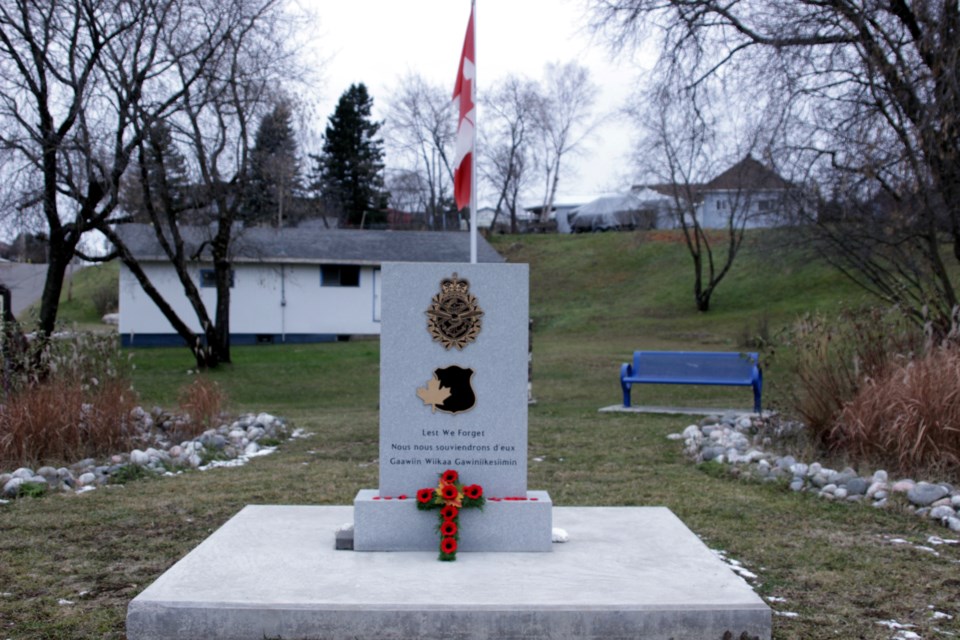 The Remembrance Day ceremony In Nipigon was organized as it is every year by members of the local Legion
