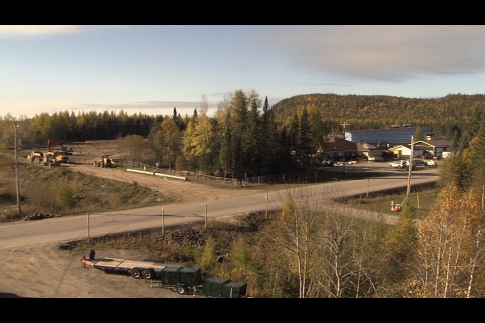 An aerial shot of the new school grounds, under construction.

Photo by Leigh Nunan.