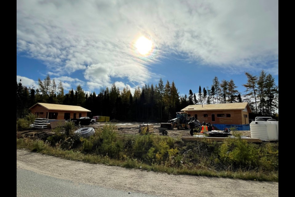 Development of housing lots in Biigtigong Nishnaabeg in-progress.

Photo by Austin Campbell.