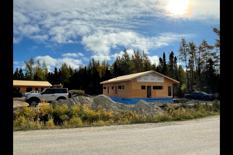 Development of housing lots in Biigtigong Nishnaabeg in-progress.

Photo by Austin Campbell.