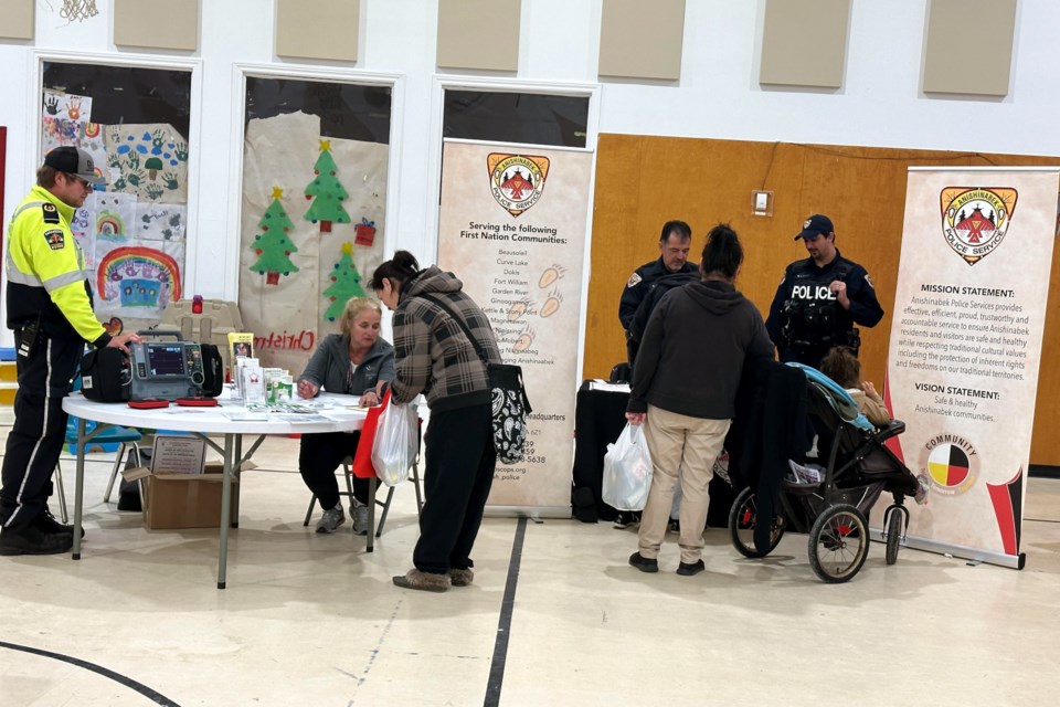 The event featured a variety of information booths on services as well as free health screenings 