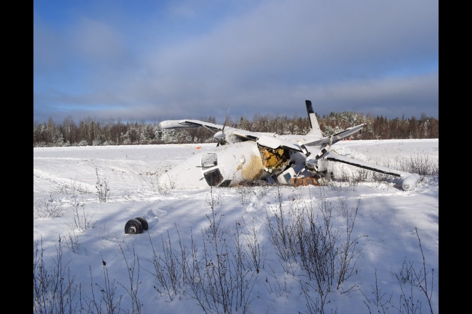 Accident site (photo submitted by TSB)