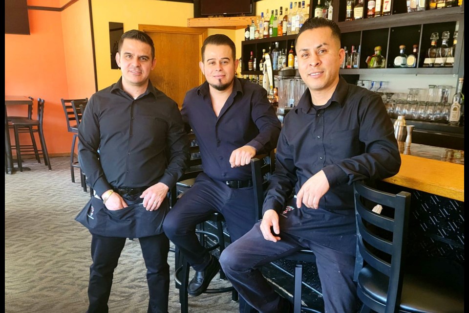 Juan Pablo Perez, Andres Perez and Jose Cruz of Jose's Mexican Restaurant 