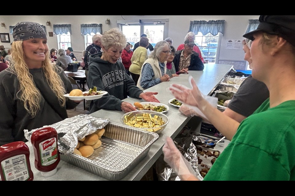 There were dozens of people that attended the inaugural senior luncheon at the Bruce Township Hall Monday.