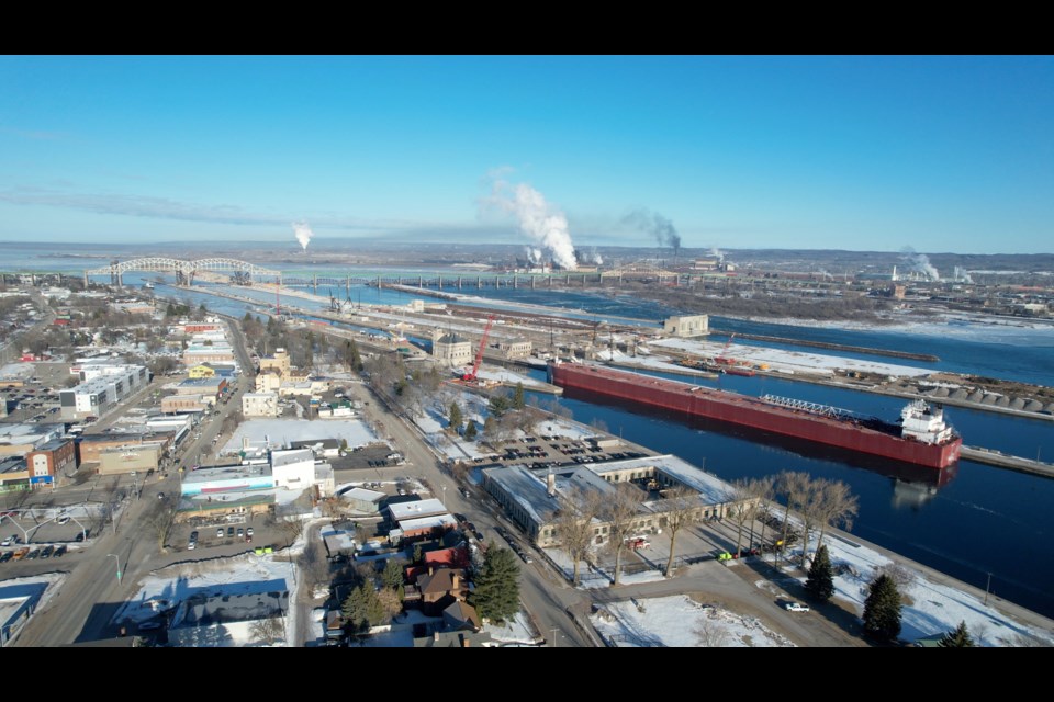 The Edwin H. Gott was the first freighter through March 2023.