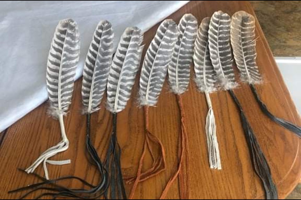 Wellbriety is a traditional approach to the 12-Step AA program, comprised of cultural teachings and native traditions siuch as the turkey feathers and eagle staff. Photos Courtesy Russ Rickley