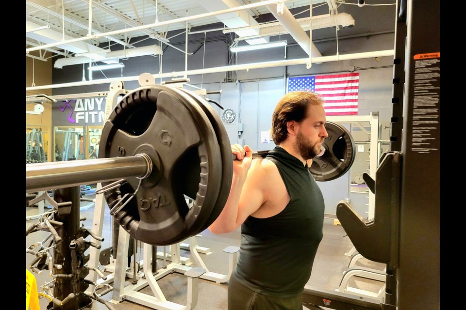 Keith Sears working out at Anytime Fitness of Sault Ste. Marie Thursday, Sept. 15, 2022