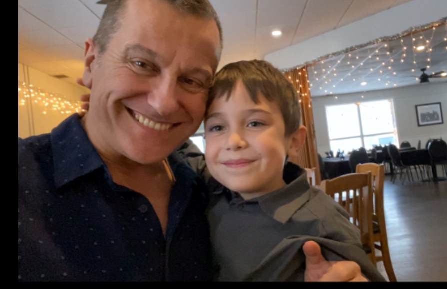 Dr. Richard Parissenti with his son, Tristan, 6 
