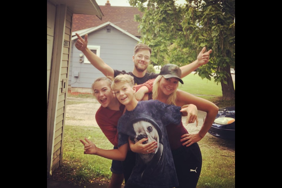 Author, illustrator Kristie Lee with children Anna, Daniel, and Josh