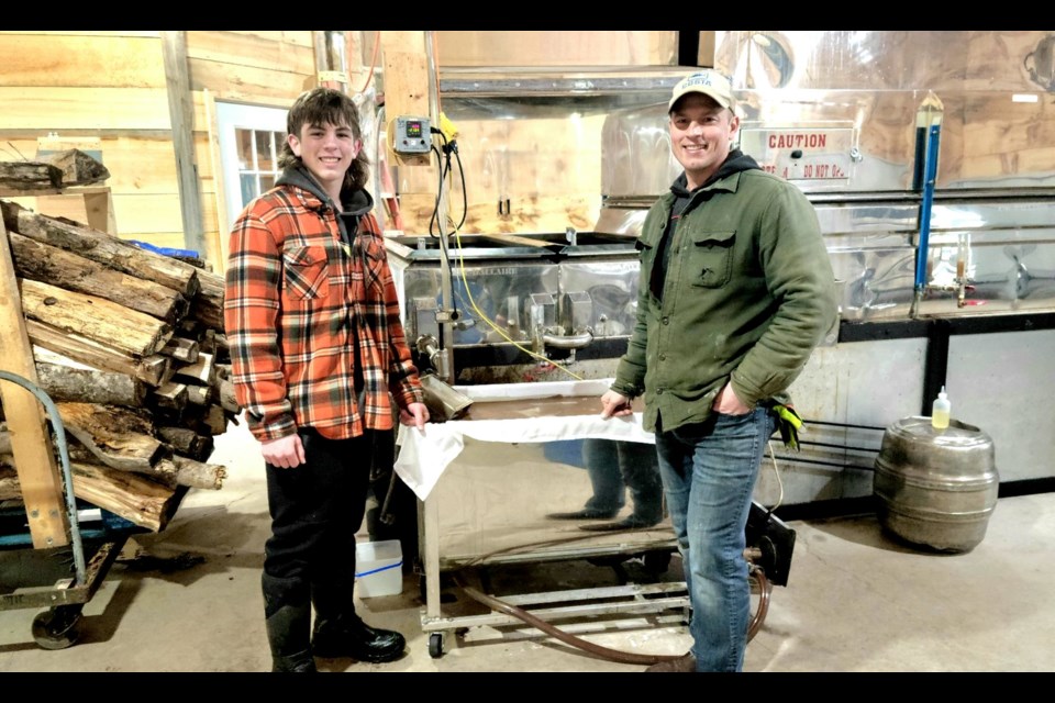 Father and son Kevin and Kyle Postma of Postma Brothers Maple Syrup.