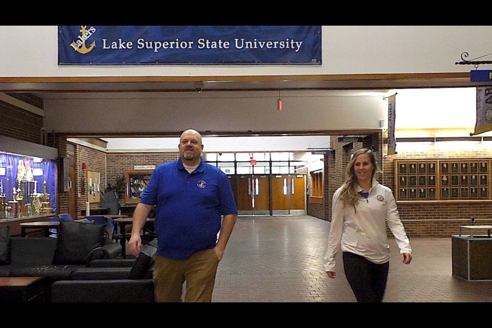 Steve Habusta and Dani Filipek teamed up to create a nursing room at the Norris Center