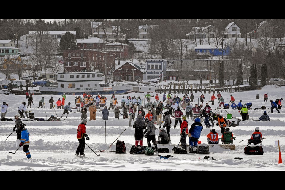 On frozen pond: Hockey teams descend on Malletts Bay