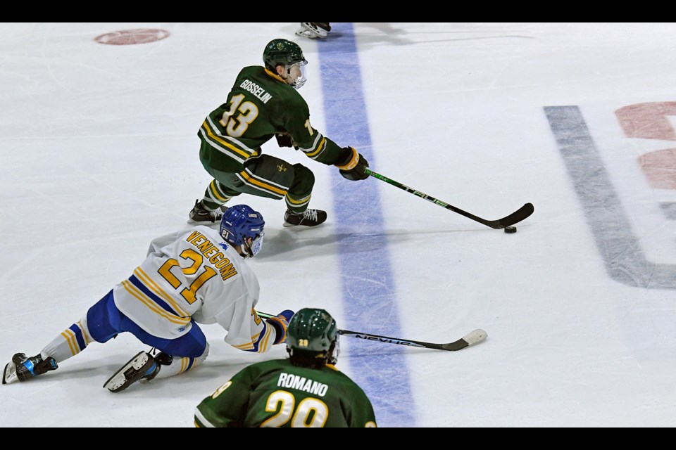Lake Superior State takes on Clarkson in non-conference hockey action at Taffy Abel Arena on Oct. 29, 2022.