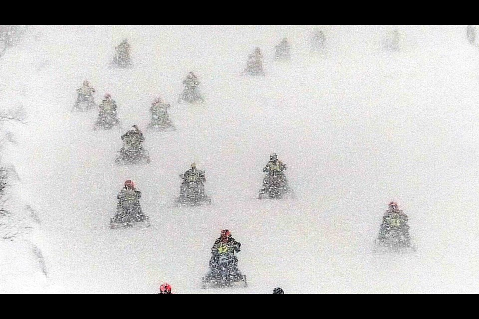 Since 1969, hundreds of thousands of diehard snowmobile and winter enthusiasts have journeyed to Sault Ste. Marie, MI to enjoy the frozen, snowy spectacle of the I-500, and be a part of the Upper Peninsula’s most astonishing snowmobile action, says the event's website. Here are some scenes from the 2023 event.