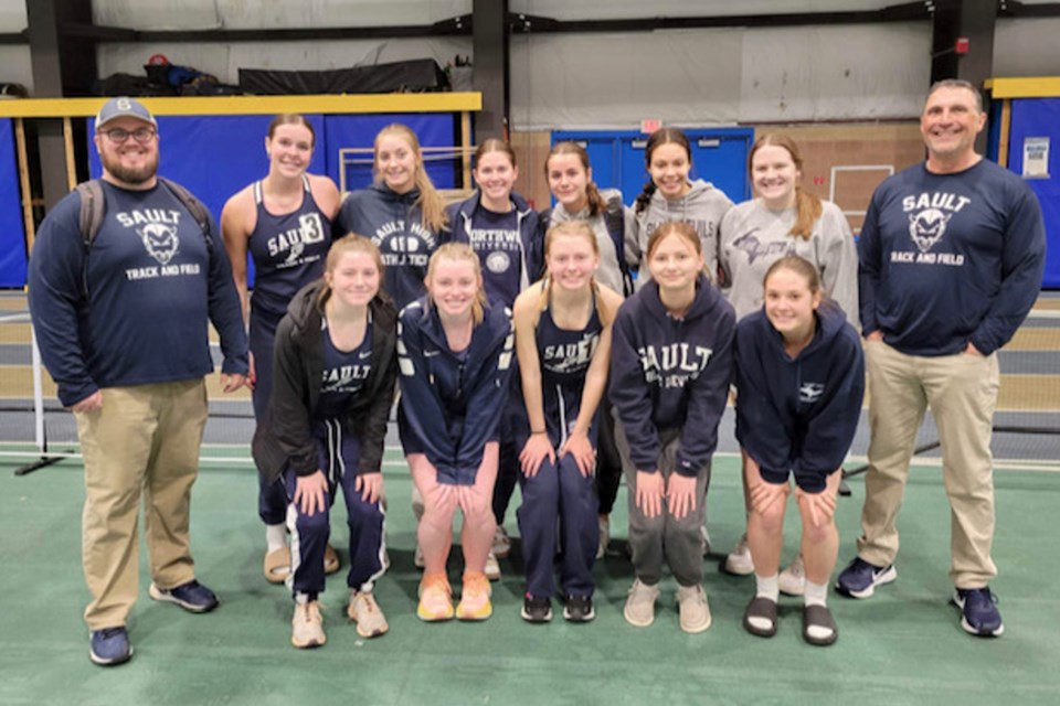 (L-R) Front row: Jillian Newhouse, Abby Walther, Cassandra Gallagher, Elise Proulx, and Isabella DeWildt. 

Back row: coach Boven, Claire Erickson, Hannah Maurer, Kenzie Bell, Ava Mayer, Bella Smith, Annabelle Fazzari and coach Menard. 