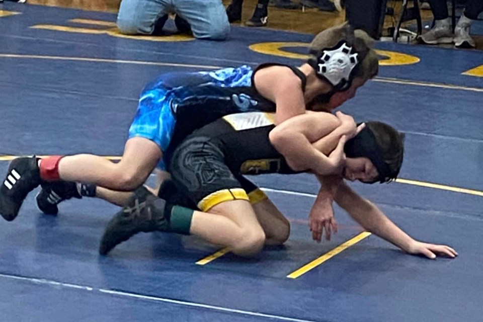 Payne Kroeger during his match on the weekend.