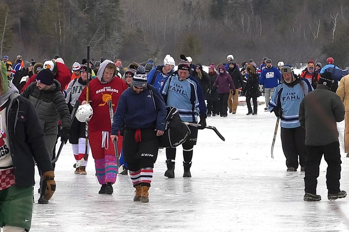 St. Ignace pond hockey tourney attracts 175 teams from U.S. and Canada