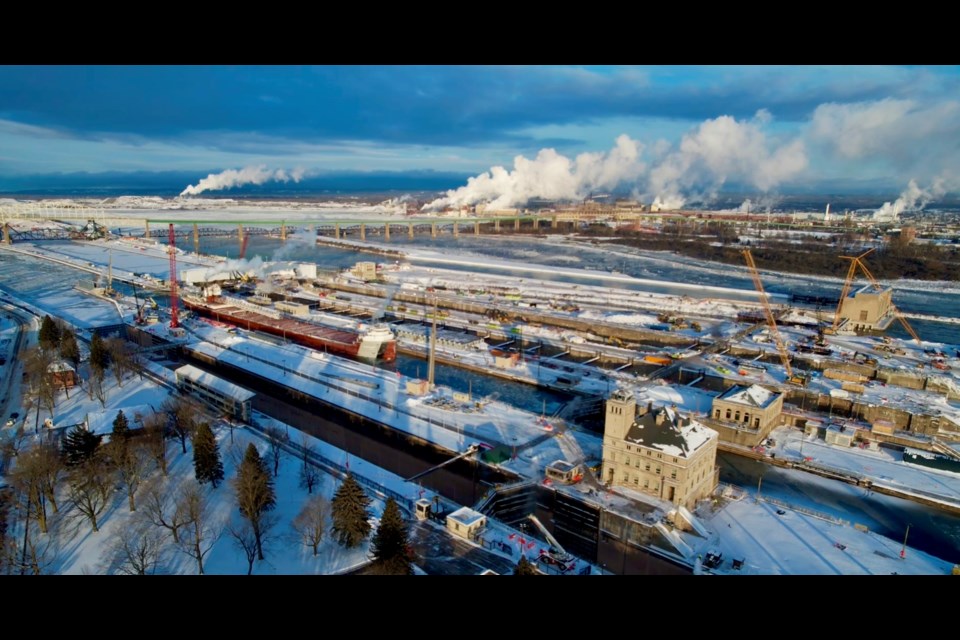 The Philip R. Clarke on its final journey Tuesday morning wrapping up the 2023-2024 shipping season.