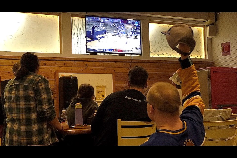 Nearly 150 Laker fans attended the Watch Party Tuesday evening at the Galley located inside the Cisler Center.
