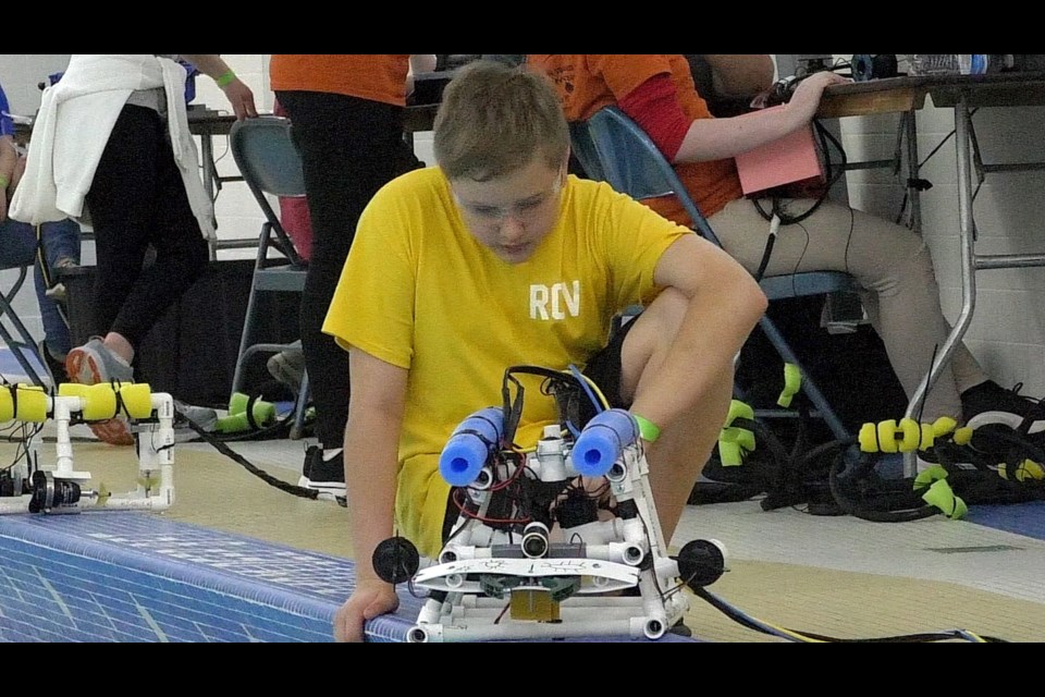 2nd Annual Mi STEM/Square One Underwater Robotics Competition was held Wednesday, May 24th, at LSSU Norris Center Pool