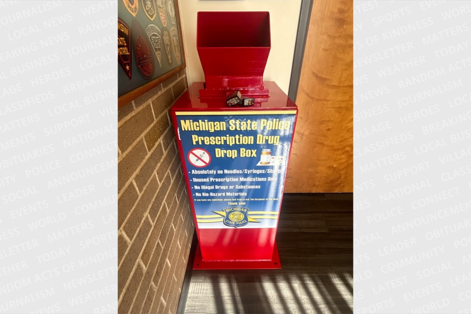 Michigan State Police Post 82 in Sault Ste. Marie is just one of many law enforcement agencies participating in the 26th National DEA Drug Take Back Day Saturday April 27.